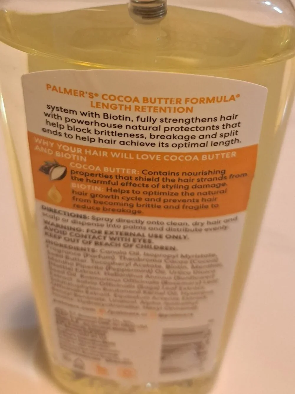 PALMERS COCOA BUTTER FORMULA COCOA BUTTER HAIR AND SCALP OIL WITH VITAMIN E
